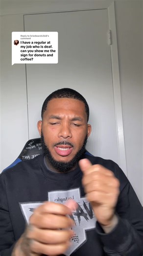 40K views · 1.7K reactions | ☕️ #explorepage #reels #asl #instagram #funny #signlanguage #donuts #donutshop #coffee | Chad Johnson | Facebook