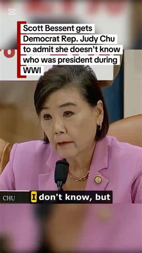 Scott Bessent's Question Leaves Rep. Judy Chu Speechless #Shorts #Hearing