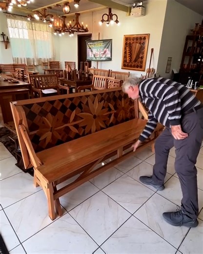 5M views · 69K reactions | This bench transforms into a table with one simple move 晴✨ | | UNILAD | Facebook