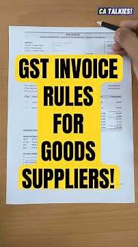 How to make GST invoice for Goods | GST Invoice for Sale of Goods | GST Updates | 2025
