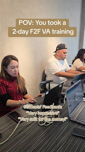 POV: You took a 2-day F2F VA training!!! Congrats new certified Executive VAs!!! 🎉🎉🎉 #surgemarketplace #virtualassistant #freelancing #vatraining | Surge Training Center - Bulacan
