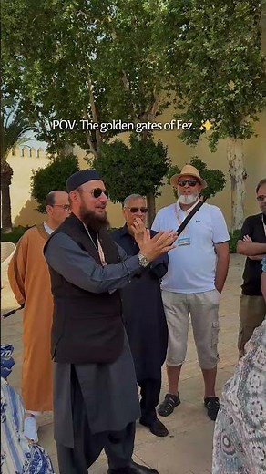 The golden gates of Fez in Morocco