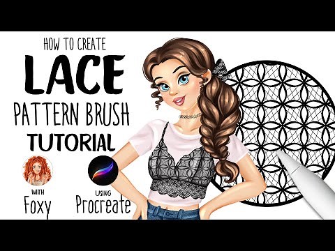 How to make Lace Pattern Brush tutorial in Procreate