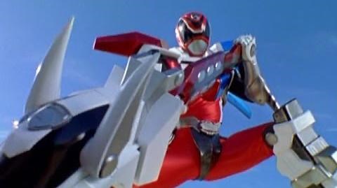 Power Rangers S.P.D. - Red Ranger Battlizer Morph and Fight (Reflections Episode)