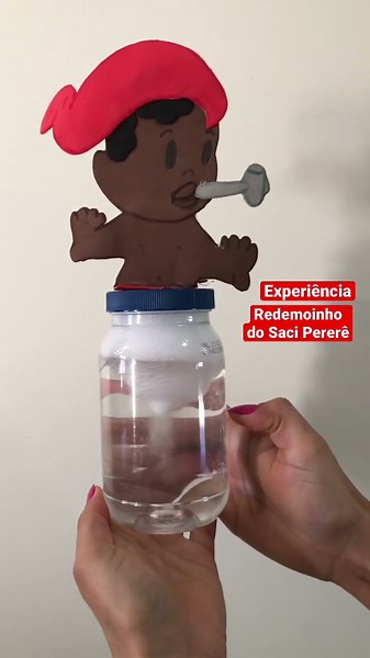 Redemoinho Saci Pererê |Experiência#sacipererê #folclore #facildefazer