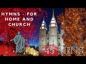 Calm Instrumental LDS Christmas Music with the Lights on Temple Square - Hymns for Home and Church