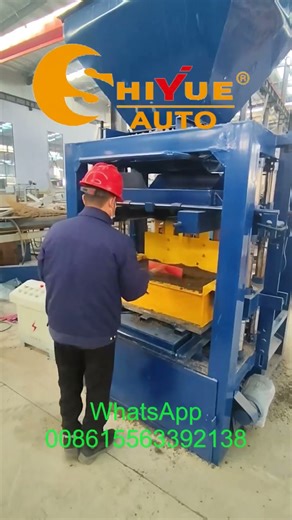 semi automatic conrete block making machine