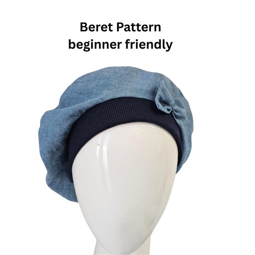 Beret PDF Hat Sewing Pattern, 3 Sizes, Baby, Teen, Adult, Youtube Tutorial Plus Pictorial Instructions, UK - Etsy