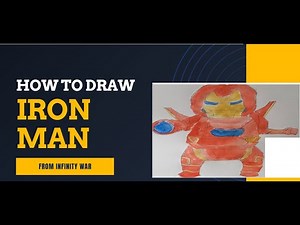 How to draw Iron Man from infinity war | Artistic Juniors