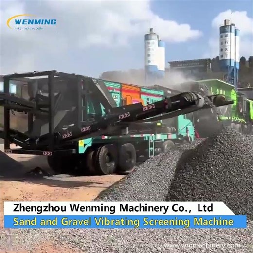 Sand and Gravel Vibrating Screen Machine #machine