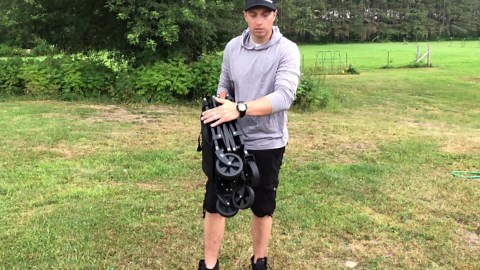 Collapsible Wagon Cart Foldable - Portable Heavy Duty Folding Beach Wagons with Wheels - Outdoor Utility Carts for Groceries, Shopping, Camping, Sports, Garden with Large Capacity - Red