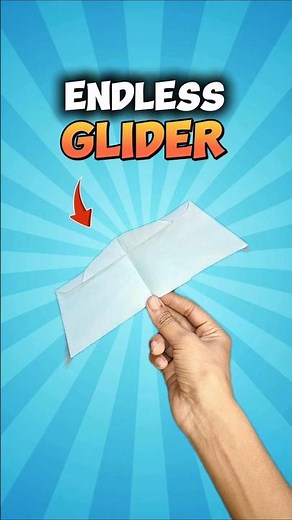 how to make endless paper glider 😱 | never-ending flight #paperplane #origami