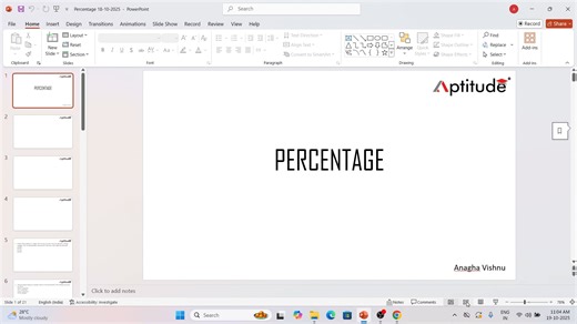 Percentage 2025-10-19