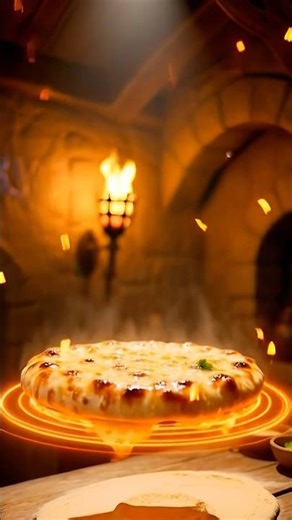 Magical Dragon Flame Pizza 🍕✨ #shorts