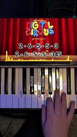 The Amazing Digital Circus Piano Tutorial #shorts
