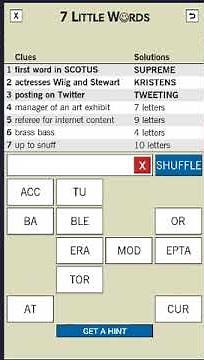 7 Little Words Daily Puzzle May 27 2020 Answers