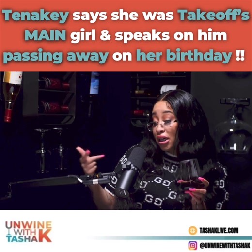 @1tenakey says she use to be #Takeoff’s MAIN GIRL & he was her BABY‼️👀 Ya’ll need to head over to TashaKlive.com & watch this FULL interview because it got MESSY‼️😩 • • #explore #jessicadime #jessicadimepiece #themint #realitytv #realitytvfights #realitytvshow #realitytvstar #realitytvstars #tashak #explorepage | Tasha K
