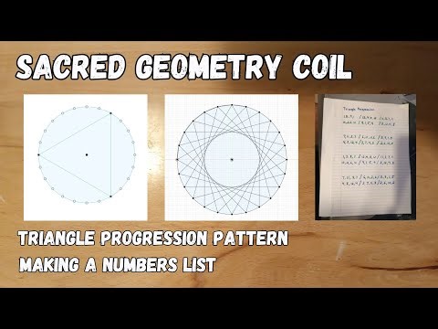 Sacred Geometry Coil "Triangle Progression Pattern" Making A Numbers list #1