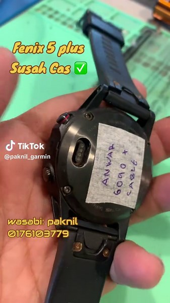 Repair Cas Garmin Fenix 5 Plus dengan Mudah