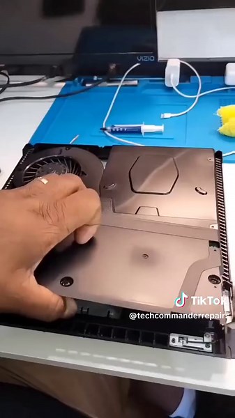 The most common repair that's needed for PS4 Pro repairs is overheating! Usually, all the PS4 Pro needs is thermal paste to be added back to the CPU. This will help avoid your PS4 Pro from overheating. If you have a PlayStation console that needs to be repaired, feel free to contact us today. P.S. If you're not located in the Central Florida area, feel free to check out our website for our mail-in services: www.TechCommanderRepairs.com 🖥️ #shorts #ps4pro #ps4prorepair #playstation #mobilerepair