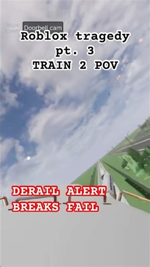 ROBLOX TRAGEDY PT. 3 TRAIN 2 POV #train #traincrash #traincrossing #traincrossingaccidents #roblox