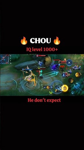 IQ 💀 | Silent Chou #mlbb #chou #choumontage #shorts