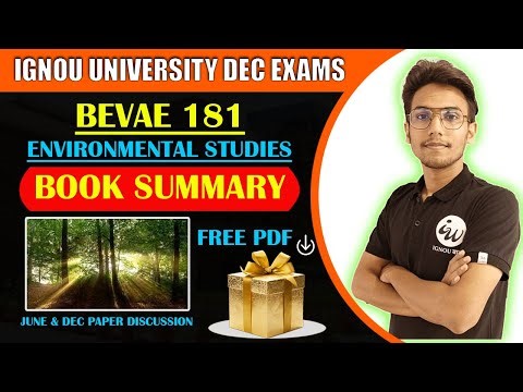 BEVAE 181 | EVS-FULL BOOK SUMMARY | MCQ & THEORY | IMPORTANT QUESTIONS | IGNOU WALAY