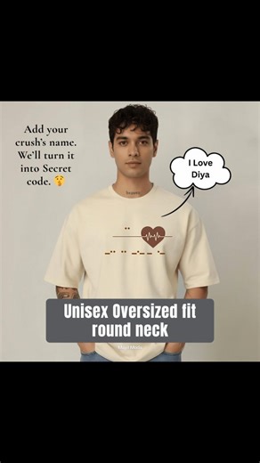 Mayil Moda on Instagram: "Proposing in 2026 hits different when it’s in code. 🤫✨ No loud speeches, just a secret message hidden in plain sight. Whether it’s their name or a "Be Mine," say it the Mayil Moda way. What’s inside the box: 👕 Your custom Secret code Tee (Regular, Oversized, or Hoodie). 🃏 A free Decoder Card for them to reveal the message. 💌 DM us to start your order. ⏳ Cut-off for Valentine’s Day: Order before Feb 2nd to receive it in time for your special day! #proposalideas #vale