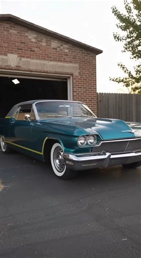 A 1960 Ford Thunderbird, buried beneath a layer of dust and rust, was found and restored #shorts