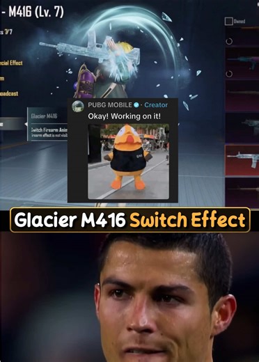 M416 Glacier Skin Transformation in PUBG Mobile