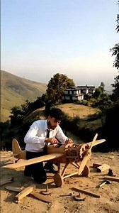 Handmade Wooden Aeroplane Flying Successfully ✈️