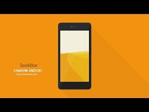 Xamarin Android Tutorial - SeekBar