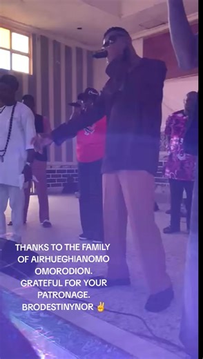 THANKS TO THE FAMILY OF AIRHUEGHIANOMO OMORODION. GRATEFUL FOR YOUR PATRONAGE. BRODESTINYNOR ✌️