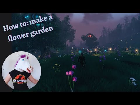 Valheim Buildheim - How to make a flower garden