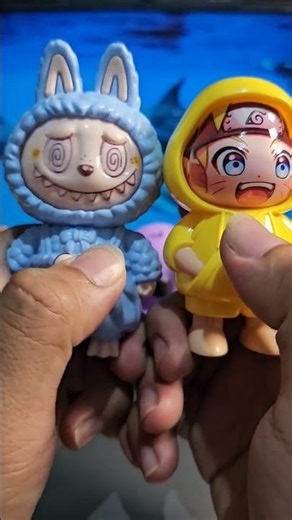 Naruto dan labubu boneka happy lucu #pokameamecilukba #maianananak