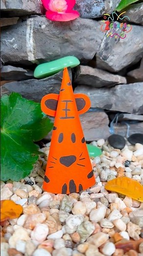 Easy DIY Paper Tiger Craft for Kids | Fun & Simple Crafting! 🐯🧡 #diy #craft #craftyfun #kids