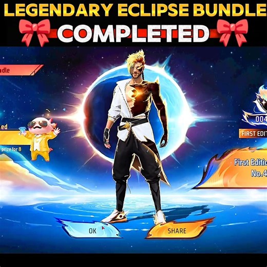 🤩 Free Fire New Legendary Eclipse Bundle Spin 🔥#freefirenewevent #legendaryeclipsebundle #tokentower