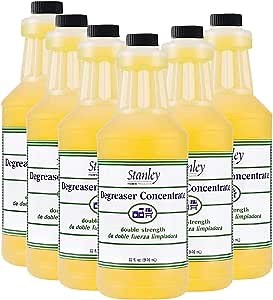 STANLEY HOME PRODUCTS Degreaser Concentrate - Makes 64 Gallons - Removes Stubborn Grease & Grime - Multipurpose Cleaner for Home & Commercial Use (6 Pack)