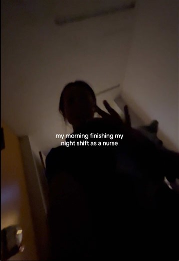 My morning post night shift… #nurse #diml #fypシ゚ #nightnurse