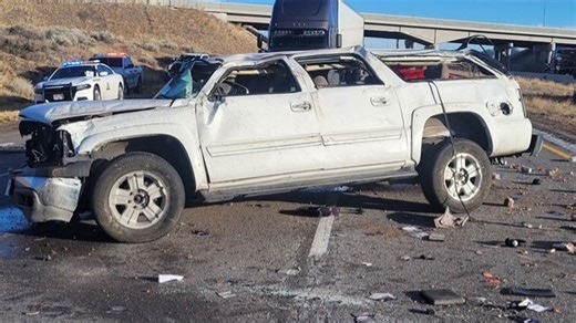 One killed, two hospitalized after rollover crash on I-15 north of Beaver