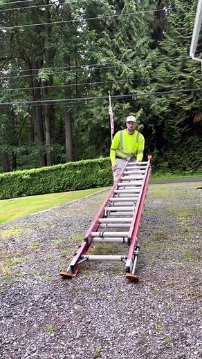 Exterior painting  ladder leveling feet to put on all your extensions. Makes work safe, fast, and more enjoyable  #fypage #ladders #worksafe #housepainter | House Painting | Facebook