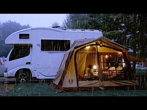 [Subtitle] Car Camping in Mist and Rain | Vanlife | ASMR