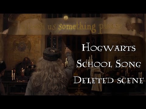 Harry Potter 4 deleted/extended scene The Hogwarts School Song (in context of movie)
