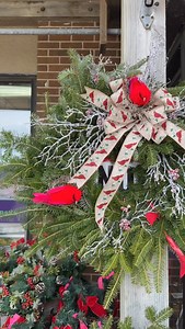 We have some beautiful decorated wreaths available at our store! Stop in to grab the perfect one!🎄 | Flowerama Cedar Falls