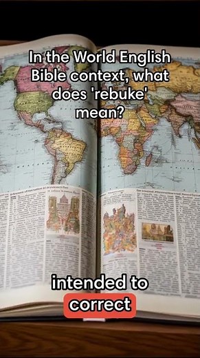 In the World English Bible context, what does 'rebuke' mean?