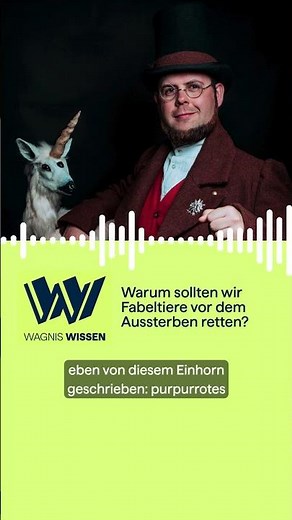 Vom Wildesel zum Glitzerpferd #podcast #einhorn #fabelwesen #wagniswissen