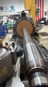 12K views · 2.5K reactions | Turning a 3-1/4” OD x 76” tube down to 80mm for a paper cutting machine. Using the American Pacemaker’s steady rest to provide the rigidity needed for such a long ng workpiece, machine one side then flip it 180 and repeat. #abom79 #manualmachinist #manualmachining #machineshop #jobshop #industrialrepair #industrialmachining #americanpacemaker #lathe #lathework #vintagemachines | Abom79 | Facebook