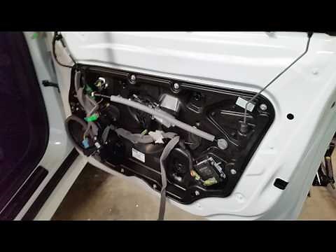 2010-2017 Volvo XC60 Metal Door Frame - Plastic Door Panel Removed To Upgrade Speaker