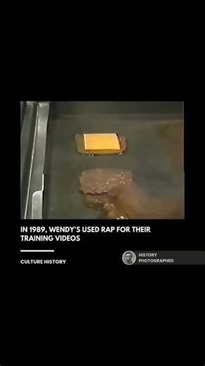 In 1989, Wendy's created a training video titled Grill Skills that featured a fast-paced rap song to teach employees the proper techniques for pressing and flipping burgers. This unique approach to corporate education became a viral cult classic decades later, remembered for its catchy beat and the enthusiastic performance of the rapper known as Dave. Credit: Wendy's | History In Pictures