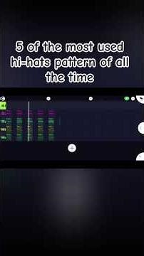 5 of the most used hi-hats patterns of all the time #music #electronicmusic #producer #production